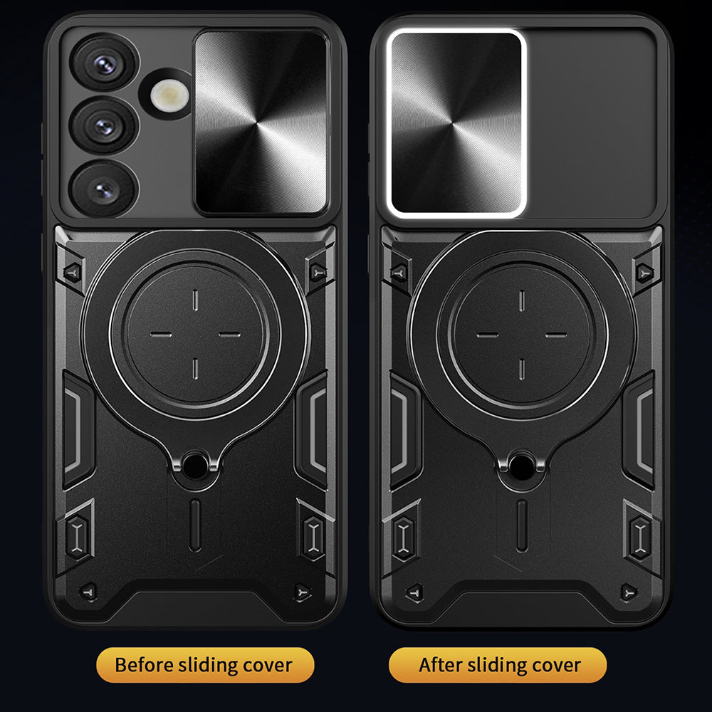 Case for Samsung Galaxy S25 S931, Techsuit, CamGuard Pro, Black
