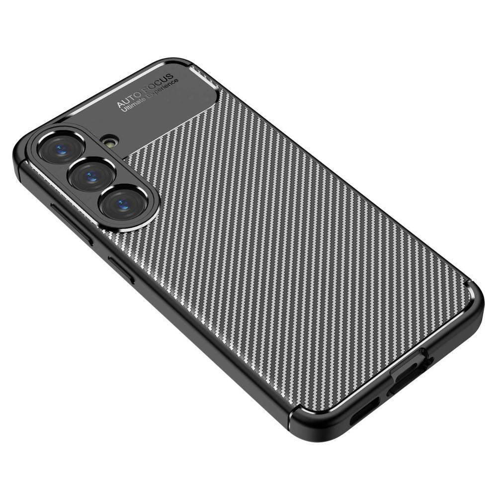 Case for Samsung Galaxy S25 S931, Techsuit, CarbonFiber, Black