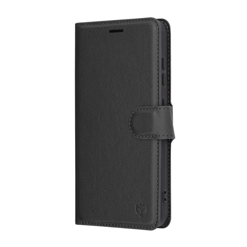 Case for Samsung Galaxy S25 S931, Techsuit, Leather Folio, Black
