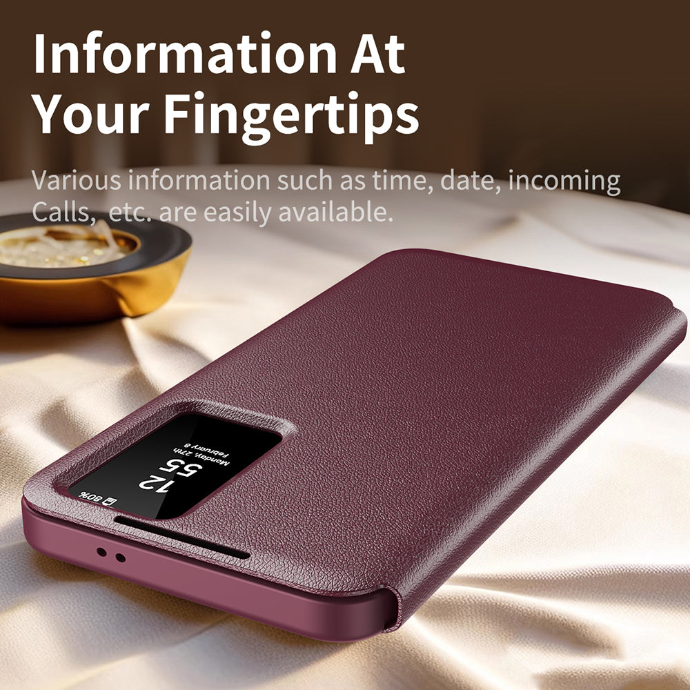 Case for Samsung Galaxy S25 S931, Techsuit, SmartView, Red