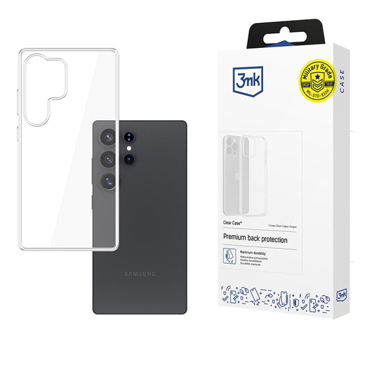 Case for Samsung Galaxy S25 Ultra S938, 3MK, Clear, Transparent