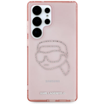Case for Samsung Galaxy S25 Ultra S938, Karl Lagerfeld, IML Luxury Karl's Head, Pink