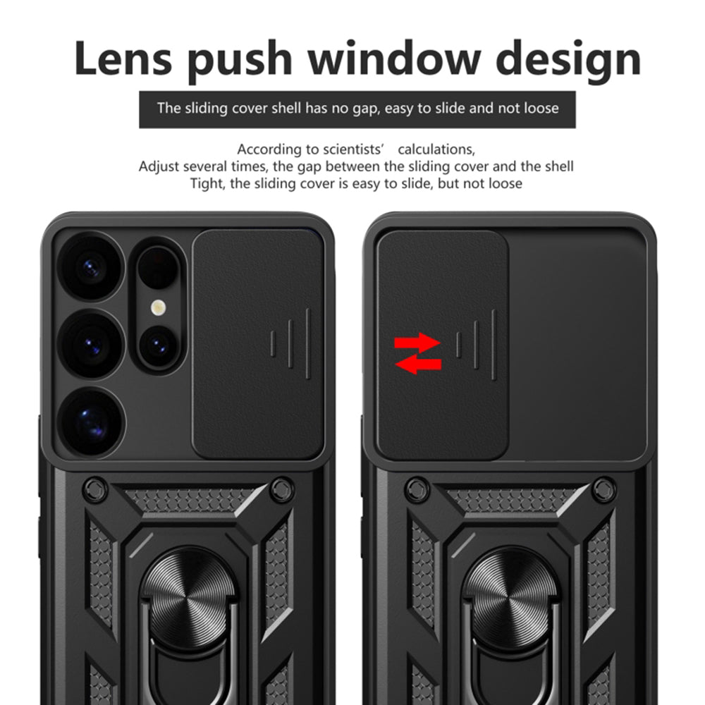 Case for Samsung Galaxy S25 Ultra S938, Techsuit, CamShield, Black