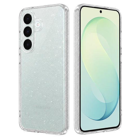 Case for Samsung Galaxy S26 FE S741 / S25 FE, Techsuit, SparkleSkin, Transparent