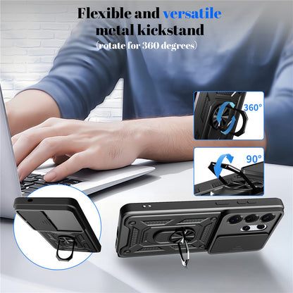 Case for Samsung Galaxy S26 Plus, Techsuit, CamShield, Blue