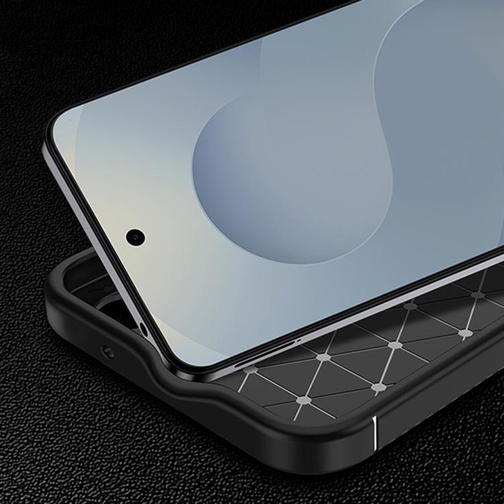 Case for Samsung Galaxy S26 Plus, Techsuit, CarbonFiber, Black