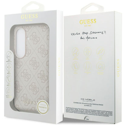 Case for Samsung Galaxy S26 S942, Guess, 4G Classic Logo Charm, Pink