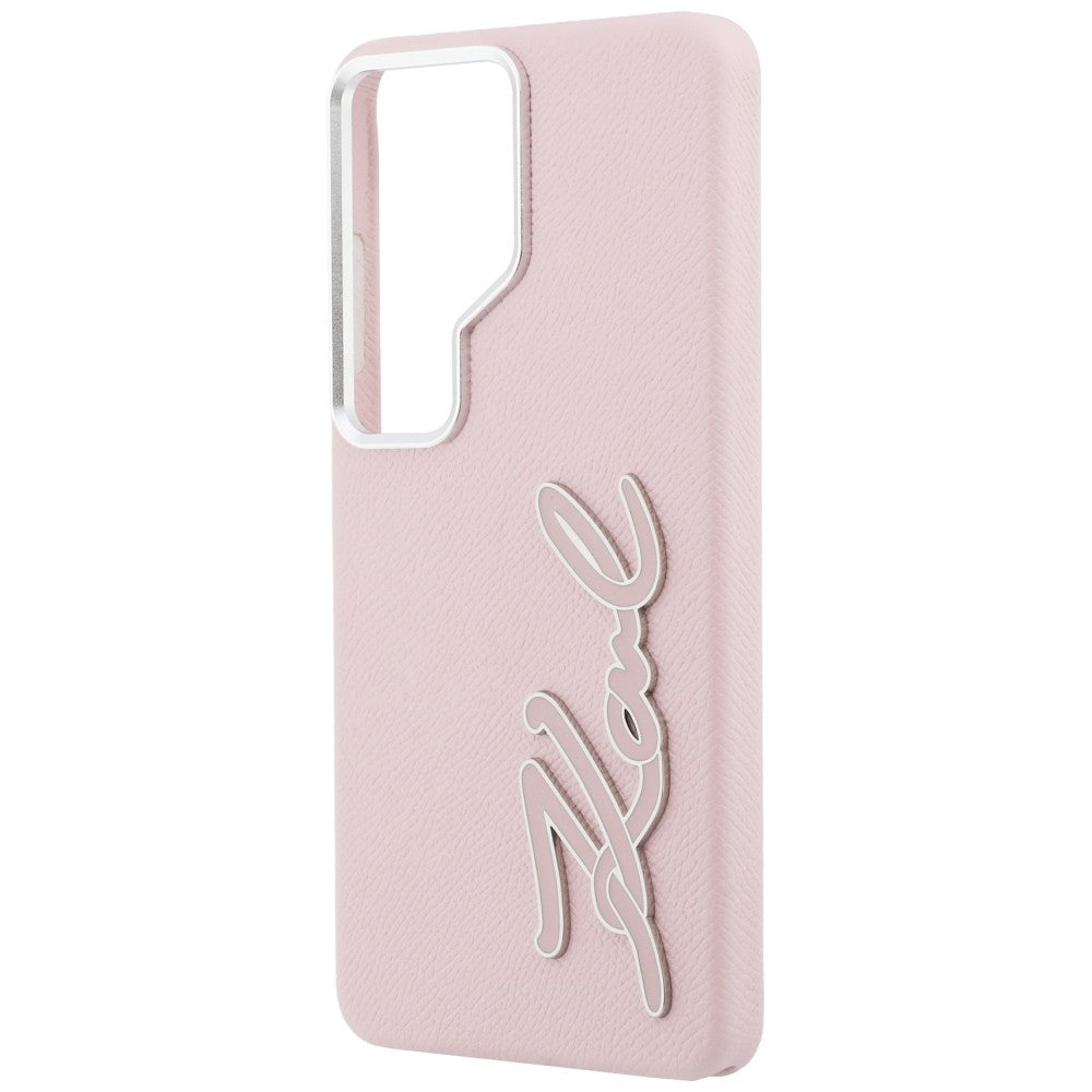 Case for Samsung Galaxy S26 Ultra S948, Karl Lagerfeld, Signature Resin Logo, Pink