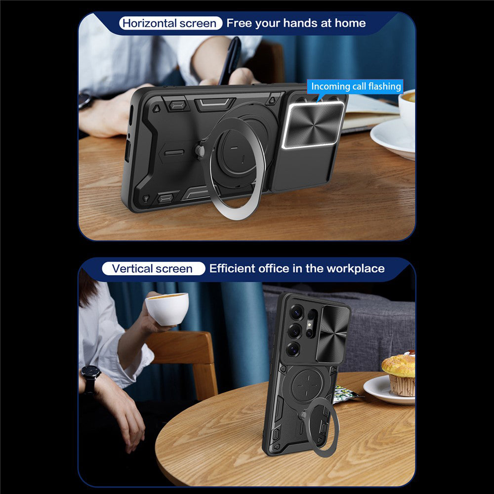 Case for Samsung Galaxy S26 Ultra, Techsuit, CamGuard Pro, Purple