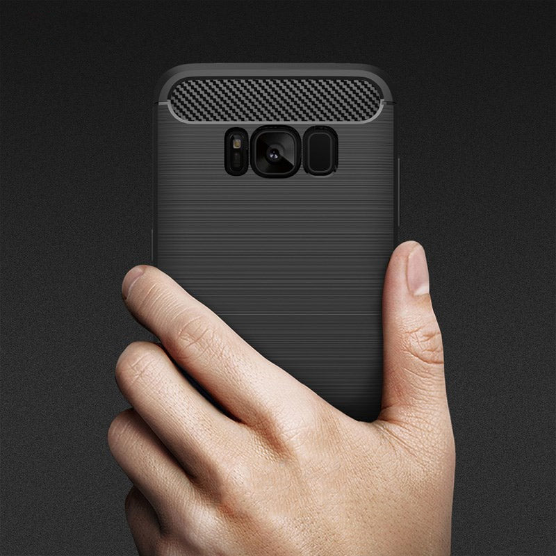 Case for Samsung Galaxy S8 G950, Techsuit, Carbon, Black