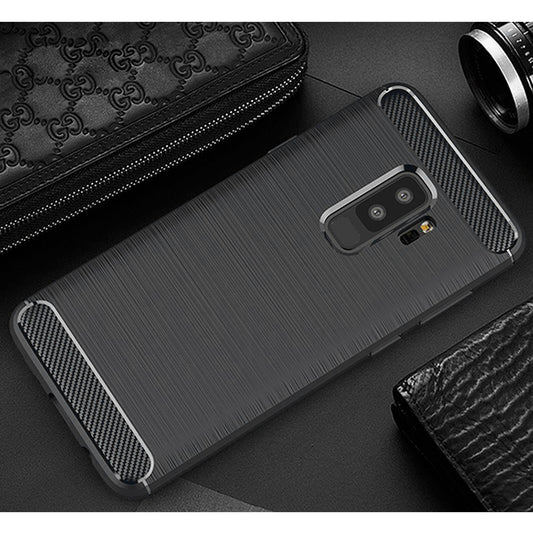 Case for Samsung Galaxy S9+ G965, Techsuit, Carbon, Black