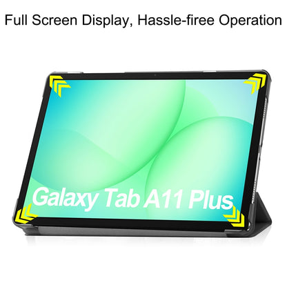 Case for Samsung Galaxy Tab A11+ / Tab A9+, Techsuit, FoldPro, Black