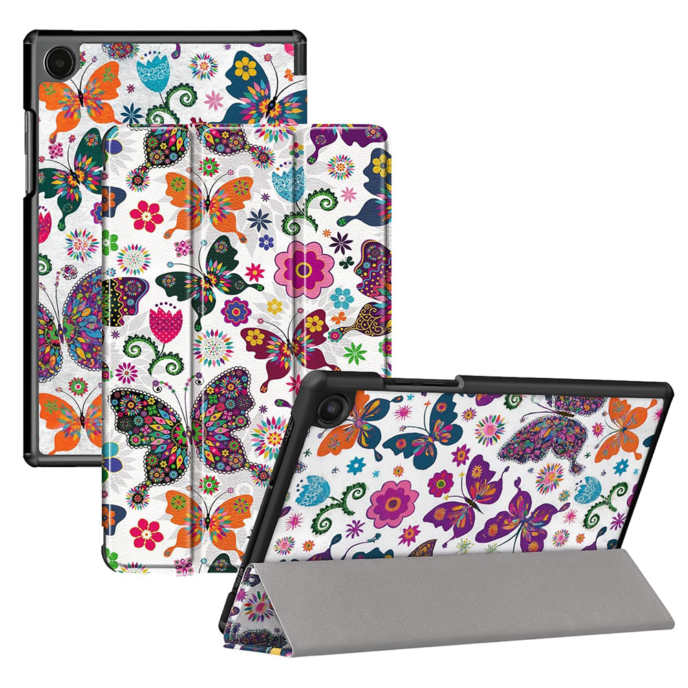 Case for Samsung Galaxy Tab A11 / Tab A9, Techsuit, FoldPro Butterfly New Model, Multicolor