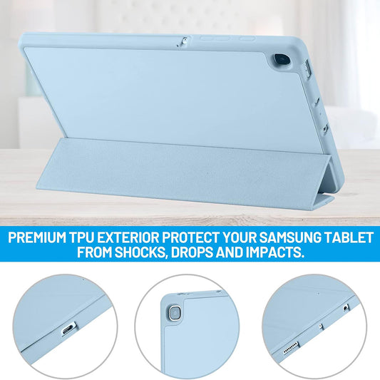 Case for Samsung Galaxy Tab S6 Lite (2024) / Tab S6 Lite (2022) / Tab S6 Lite (2020), Techsuit, Flex Trifold, Blue