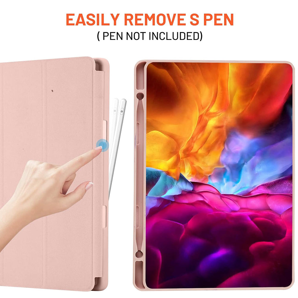 Case for Samsung Galaxy Tab S6 Lite (2024) / Tab S6 Lite (2022) / Tab S6 Lite (2020), Techsuit, Flex Trifold, Pink