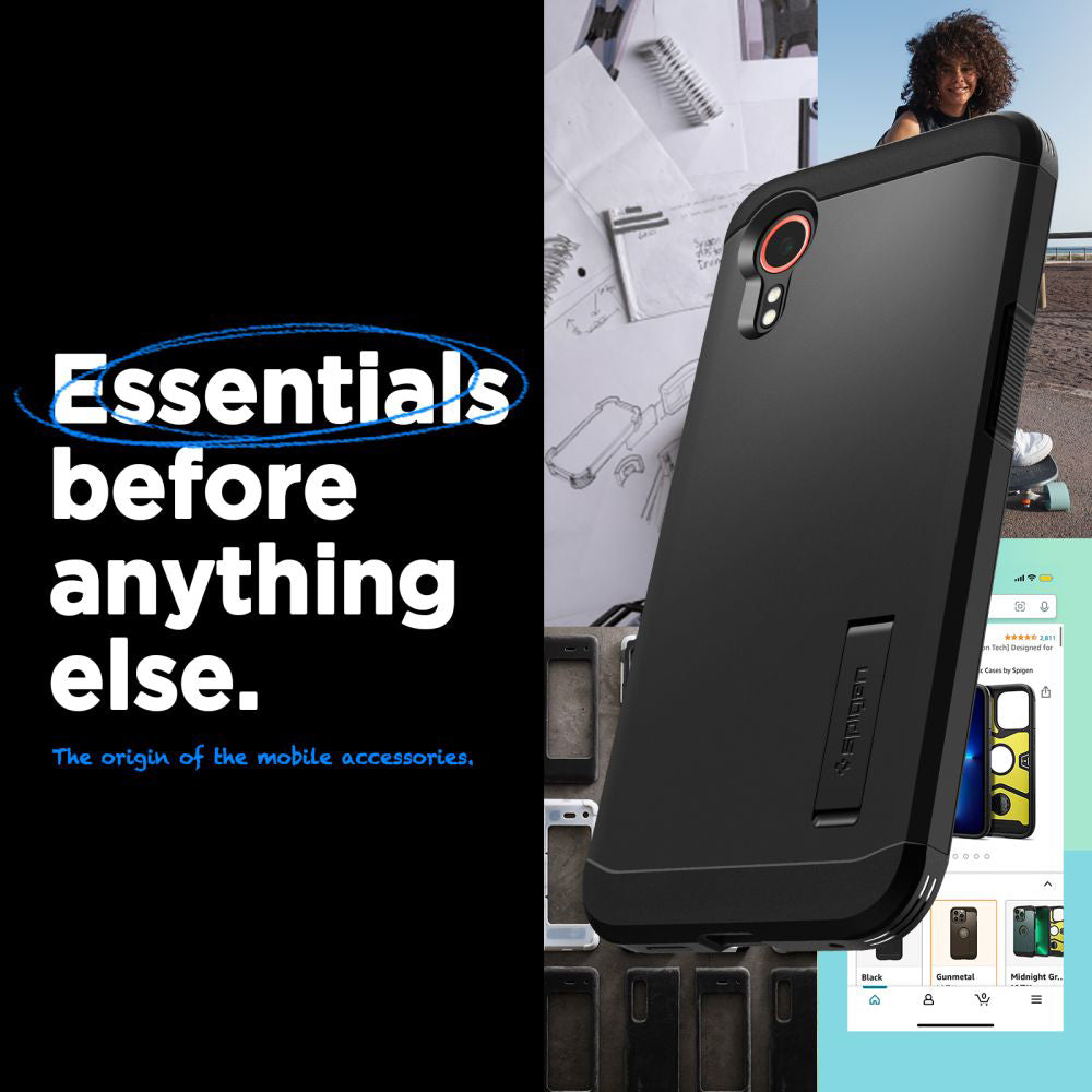 Case for Samsung Galaxy Xcover7 G556, Spigen, Tough Armor, Black ACS07505