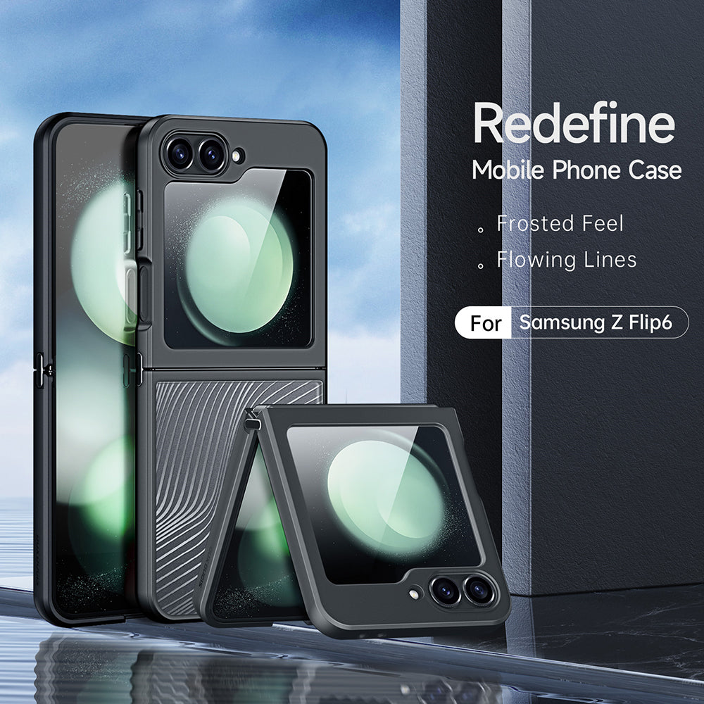 Case for Samsung Galaxy Z Flip6 F741, DUX DUCIS, Aimo, Black