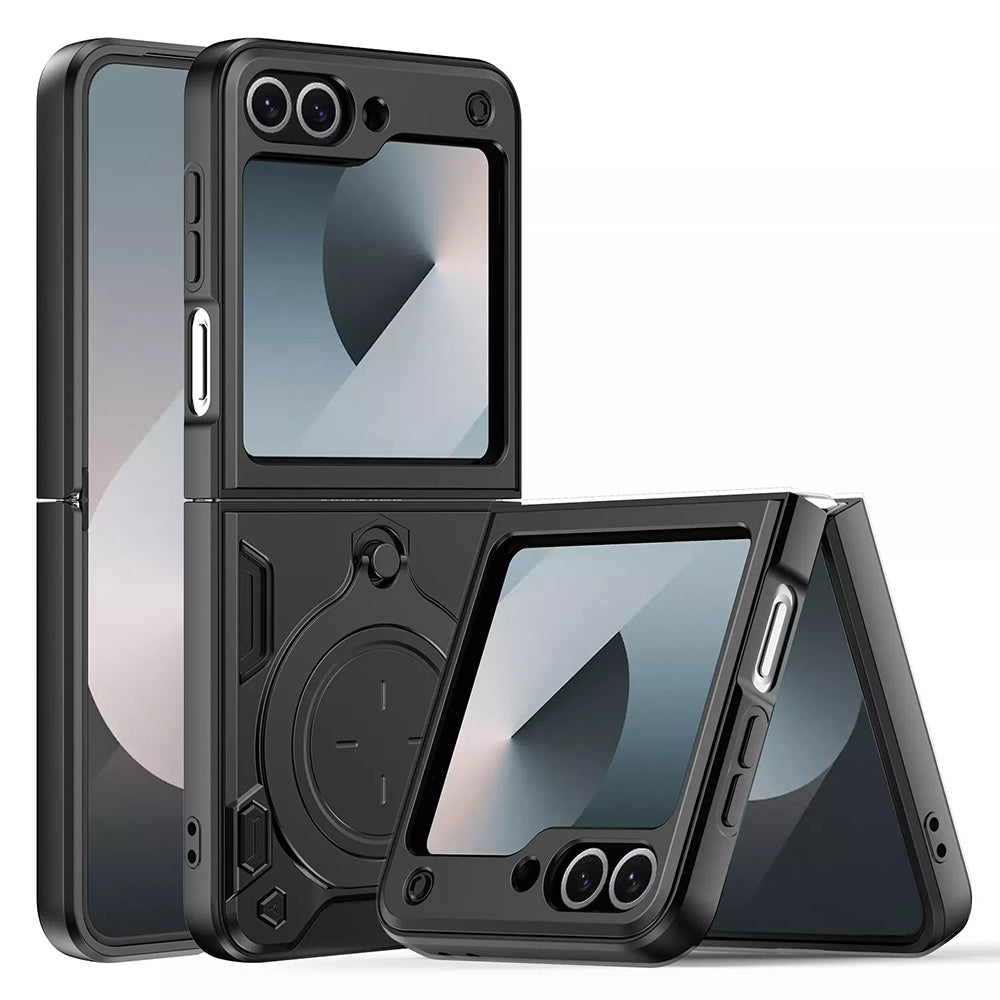 Case for Samsung Galaxy Z Flip7 FE F761 / Z Flip6 F741, Techsuit, CamGuard Pro, Black