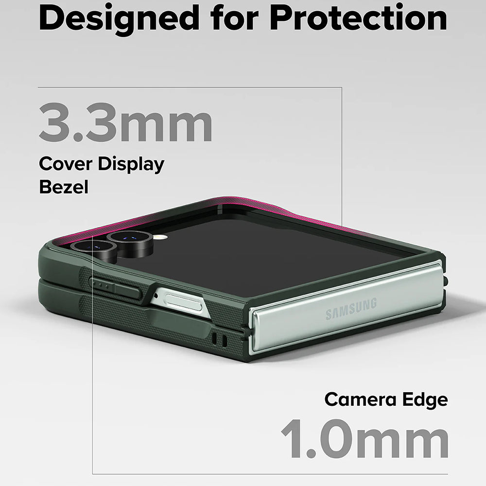 Case for Samsung Galaxy Z Flip7 F766, Ringke, Onyx, Dark Green