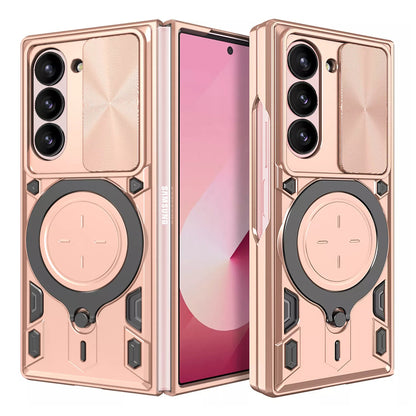 Case for Samsung Galaxy Z Fold6 F956, Techsuit, CamGuard Pro, Rose Gold