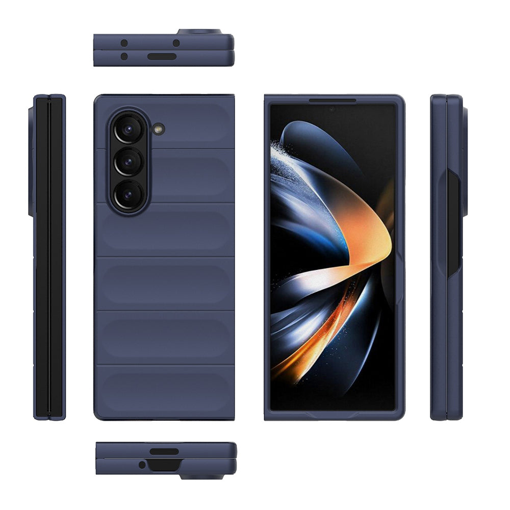Case for Samsung Galaxy Z Fold6 F956, Techsuit, Magic Shield, Burgundy