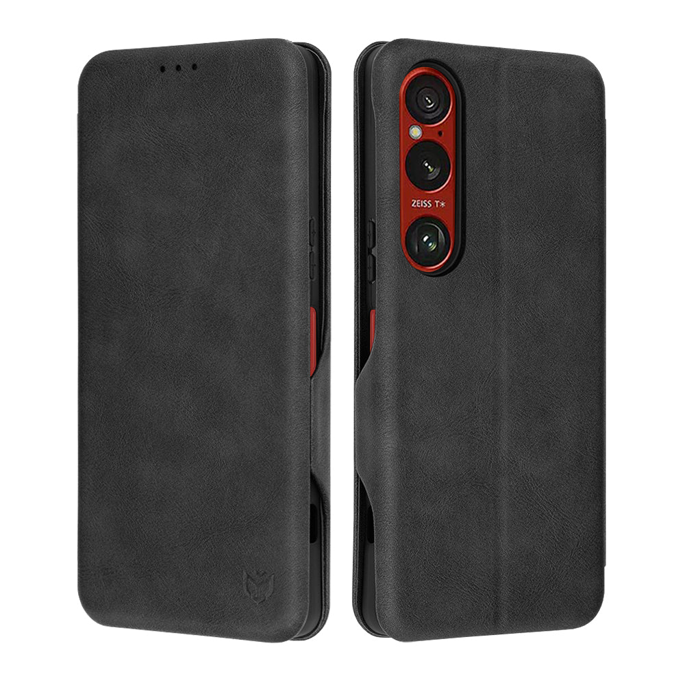 Case for Sony Xperia 1 VI, Techsuit, Safe Wallet Plus, Black
