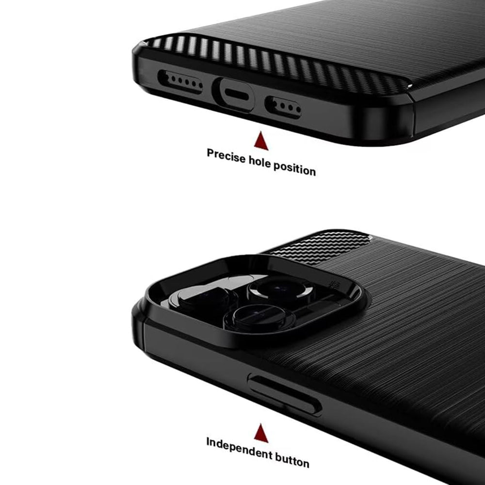 Case for Sony Xperia 1 VIII, Techsuit, Carbon, Black