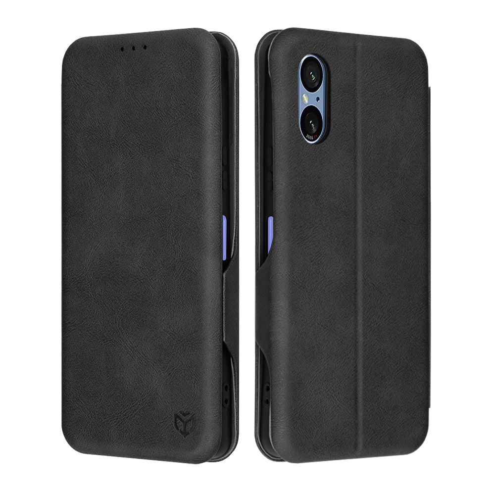 Case for Sony Xperia 5 VI, Techsuit, Safe Wallet Plus, Black