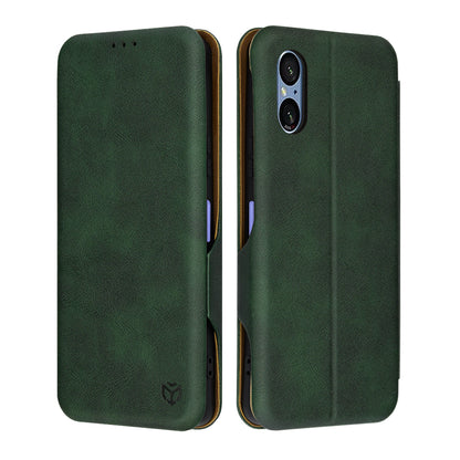Case for Sony Xperia 5 VI, Techsuit, Safe Wallet Plus, Green