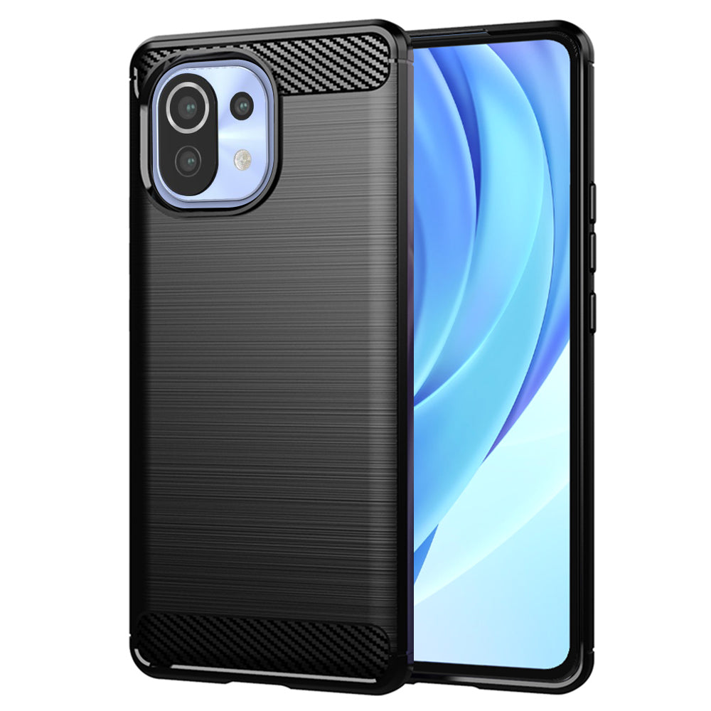 Case for Xiaomi 11 Lite 5G NE / Mi 11 Lite 5G / 11 Lite, Techsuit, Carbon, Black