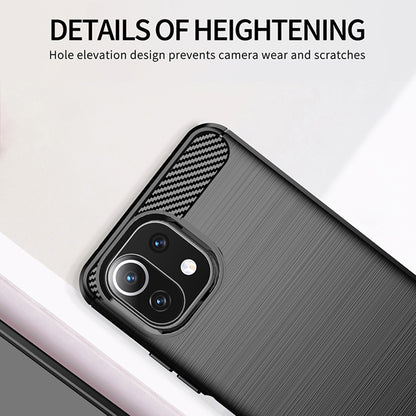 Case for Xiaomi 11 Lite 5G NE / Mi 11 Lite 5G / 11 Lite, Techsuit, Carbon, Black