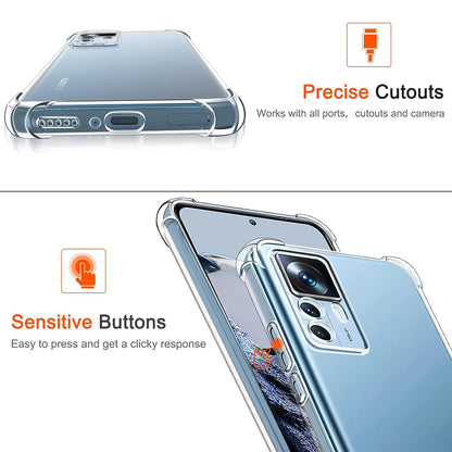 Case for Xiaomi 12T / 12T Pro, Techsuit, Shockproof Clear, Transparent