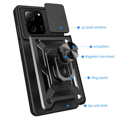 Case for Xiaomi 13T Pro / 13T, Techsuit, CamShield, Black
