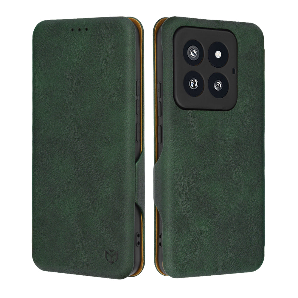 Case for Xiaomi 14 Pro, Techsuit, Safe Wallet Plus, Green