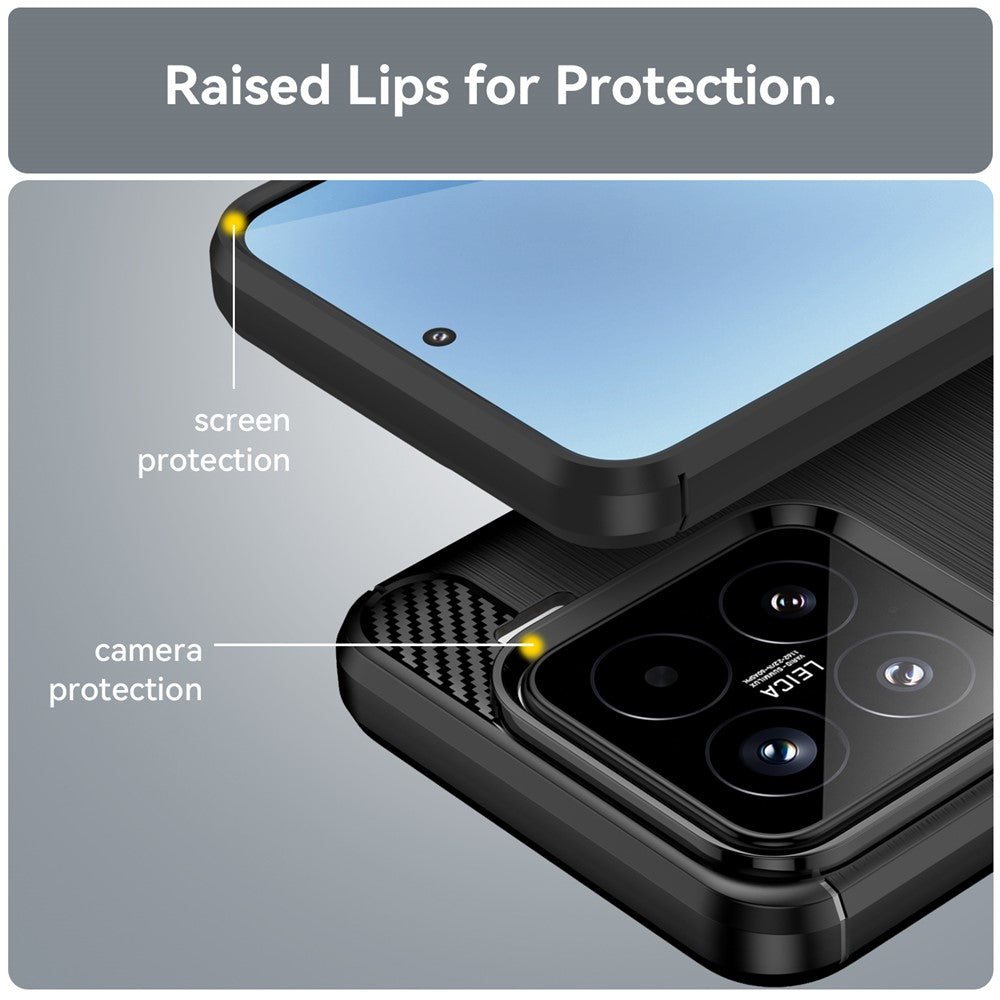 Case for Xiaomi 15T, Techsuit, Carbon, Black