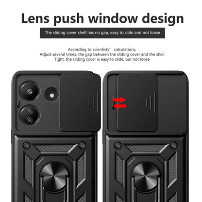 Case for Xiaomi Poco C65 / Redmi 13C, Techsuit, CamShield, Black