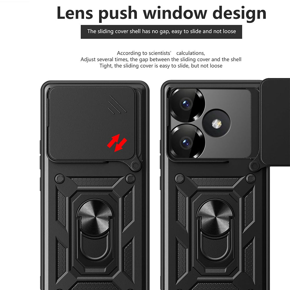 Case for Xiaomi Poco F6, Techsuit, CamShield, Black
