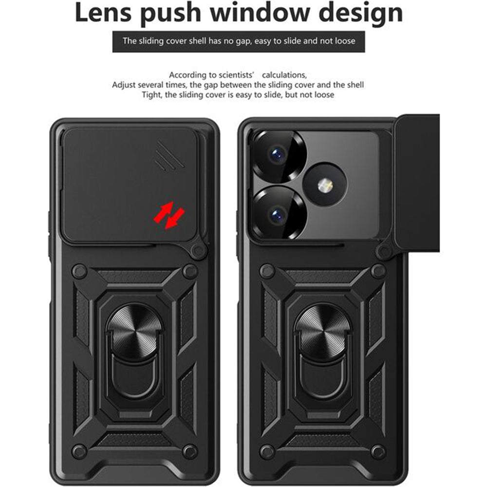 Case for Xiaomi Poco M6 4G / Redmi 13, Techsuit, CamShield, Black
