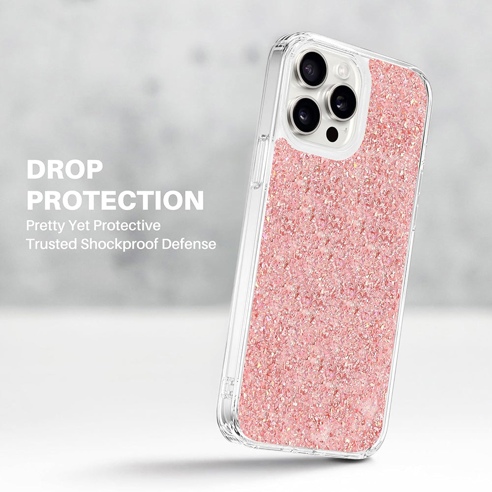 Case for Xiaomi Poco M6 / C65 / Redmi 13C 5G / 13C, Techsuit, Sparkly Glitter, Pink