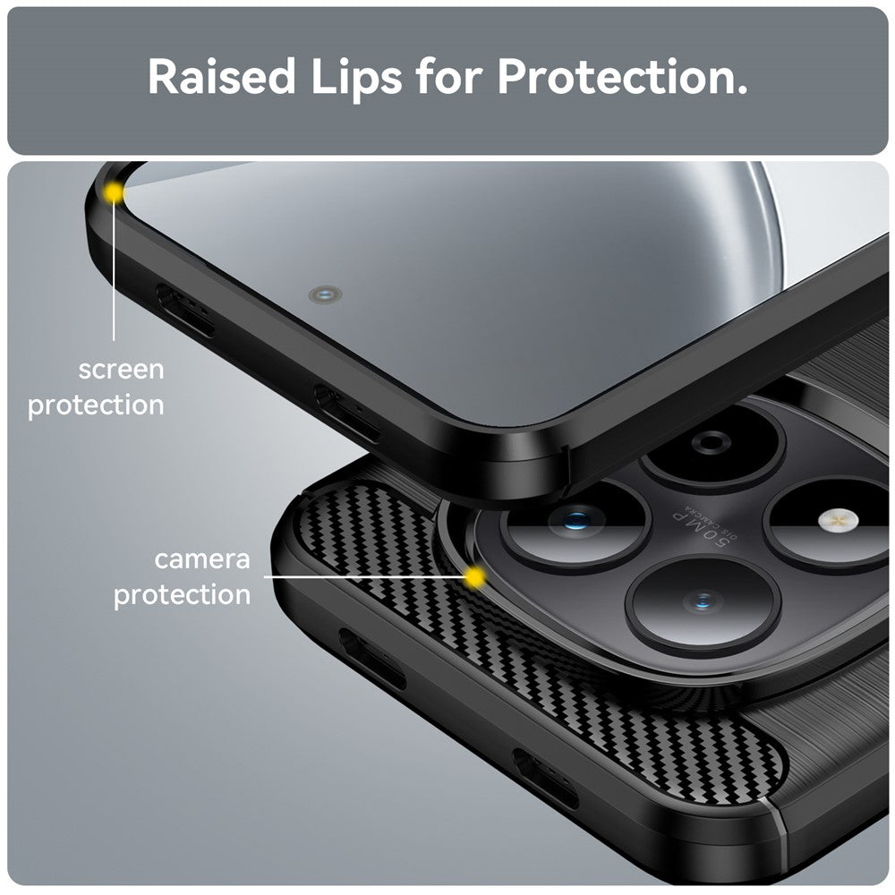 Case for Xiaomi Poco M8 / Redmi Note 15 5G / Note 15 4G, Techsuit, Carbon, Black