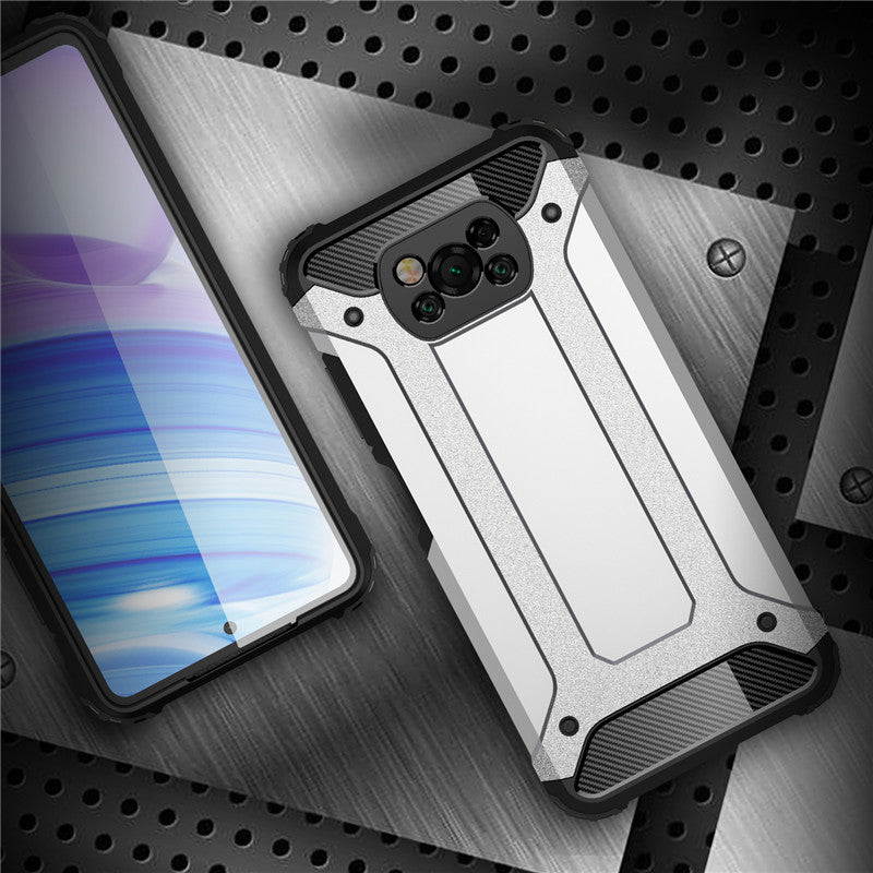 Case for Xiaomi Poco X3 Pro / X3 NFC / X3, Techsuit, Hybrid Armor, Black