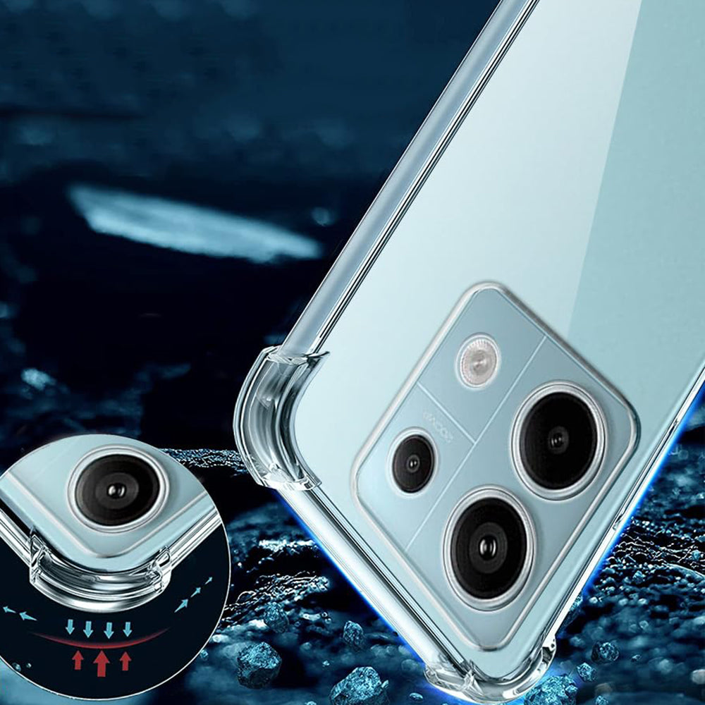 Case for Xiaomi Poco X6 / Note 13 Pro 5G, Techsuit, Shockproof Clear, Transparent