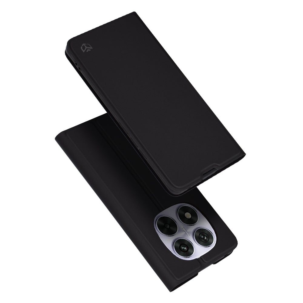 Case for Xiaomi Poco X7 / Note 14 Pro 5G, Techsuit, Magskin Book, Black
