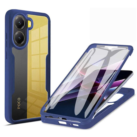 Case for Xiaomi Poco X7 Pro, Techsuit, ColorVerse 360, Blue