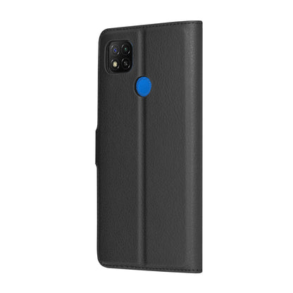 Case for Xiaomi Redmi 9C NFC / 9C, Techsuit, Leather Folio, Black