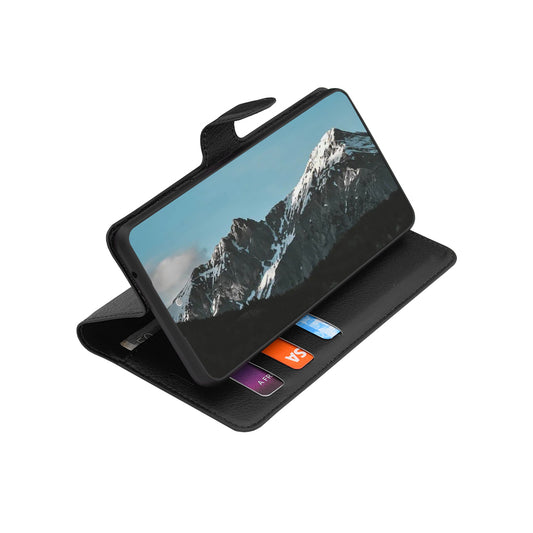 Case for Xiaomi Redmi A7 Pro 4G, Techsuit, Leather Folio, Black
