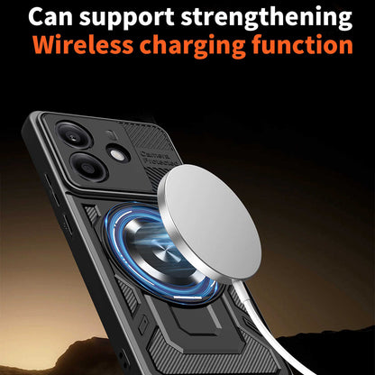 Case for Xiaomi Redmi Note 14 5G, Techsuit, RuggedCam, Black
