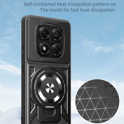 Case for Xiaomi Redmi Note 14 Pro+ 5G / Note 14 Pro 5G / Poco X7, Techsuit, RuggedCam, Black