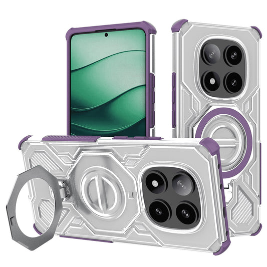 Case for Xiaomi Redmi Note 14 Pro+ 5G, Techsuit, Carbon Shield Pro, Purple