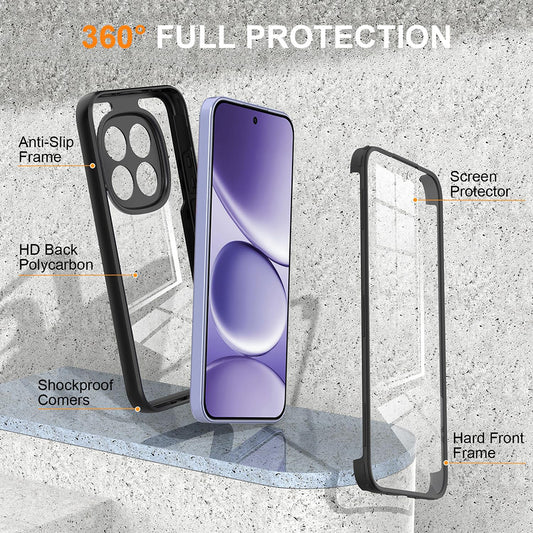 Case for Xiaomi Redmi Note 15 Pro 4G, Techsuit, ColorVerse 360, Black
